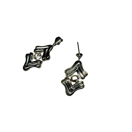 925 Cubic Zirconia Drop Earrings