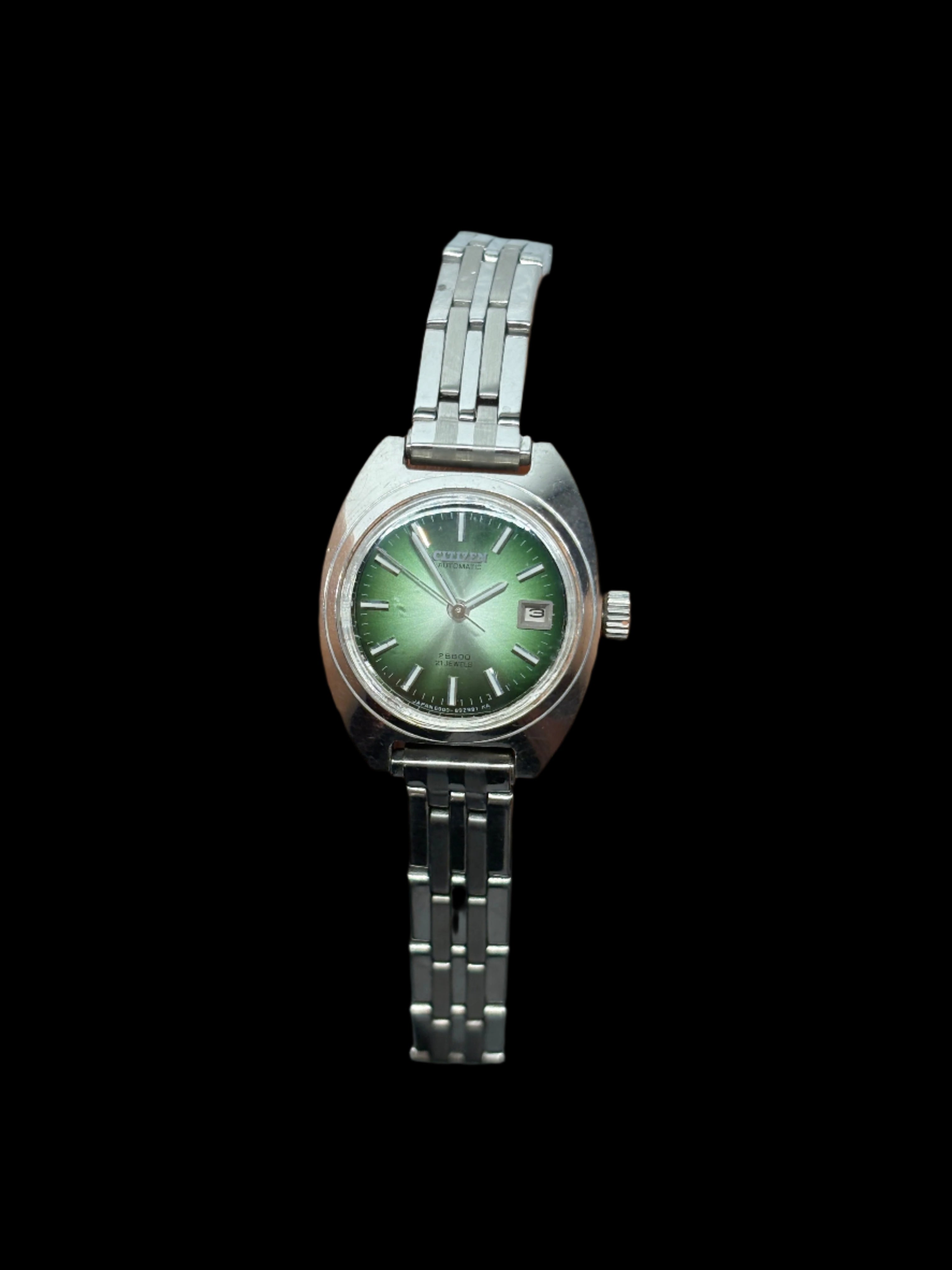 Citizen Green Dial Day Date Watch