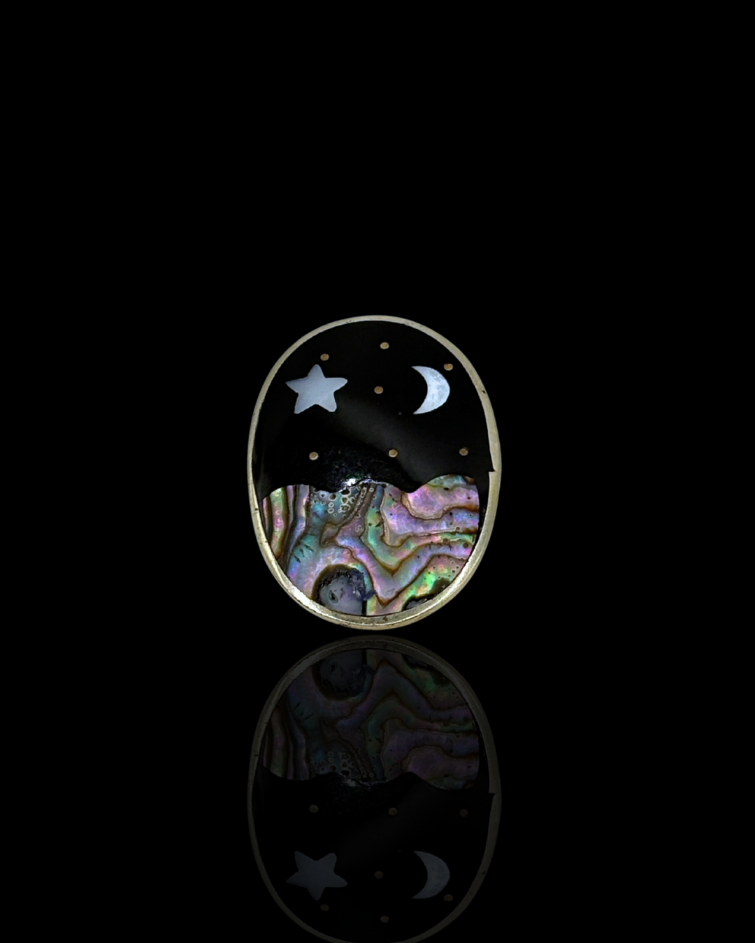 Sterling Navajo Night Sky Pendant/Brooch