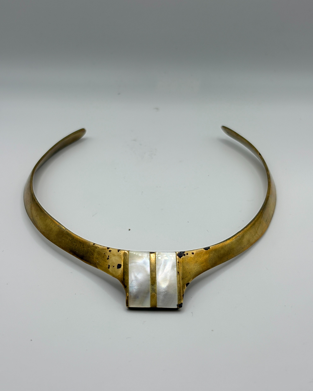 Brass Mother of Pearl Choker