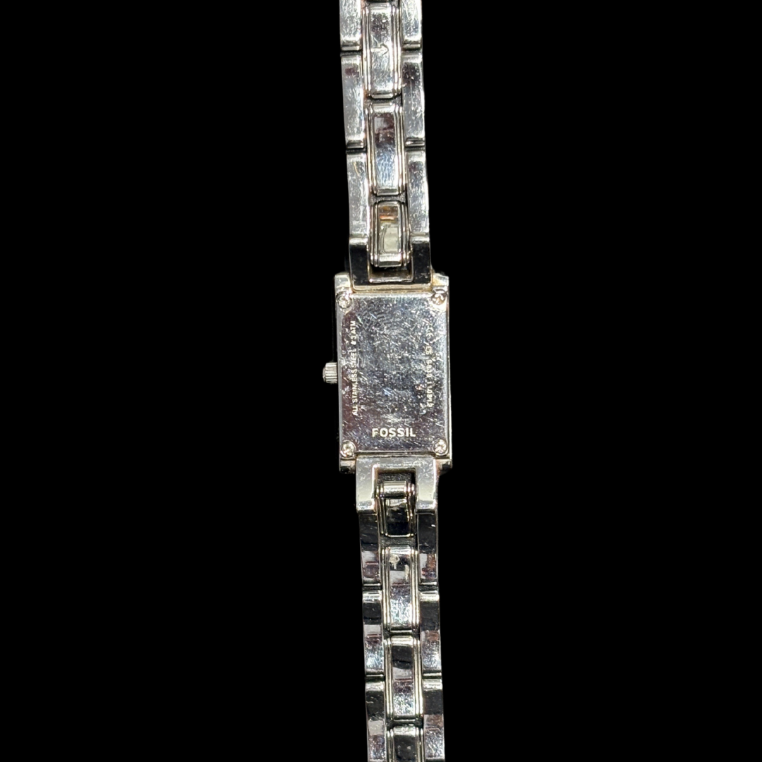 Stainless Steel Tank Fossil Watch