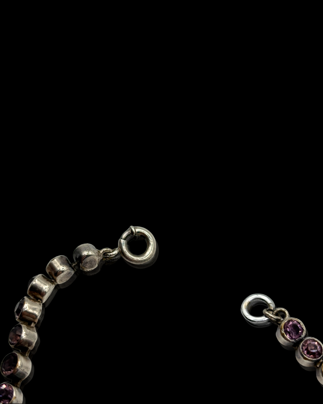 Sterling Amethyst Tennis Bracelet