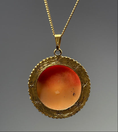 1960s Capricorn Cameo Necklace