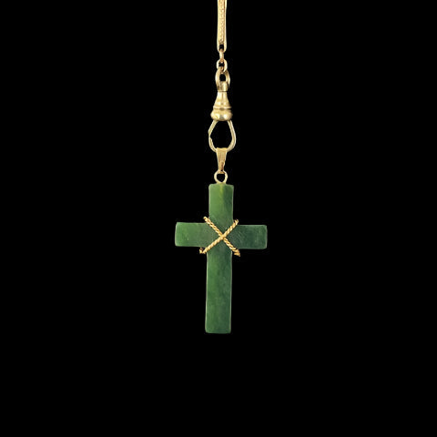 Canadian Jadeite Cross Pendant