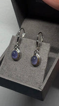 10KT and 925 2.4CT Tanzanite Drop Earrings