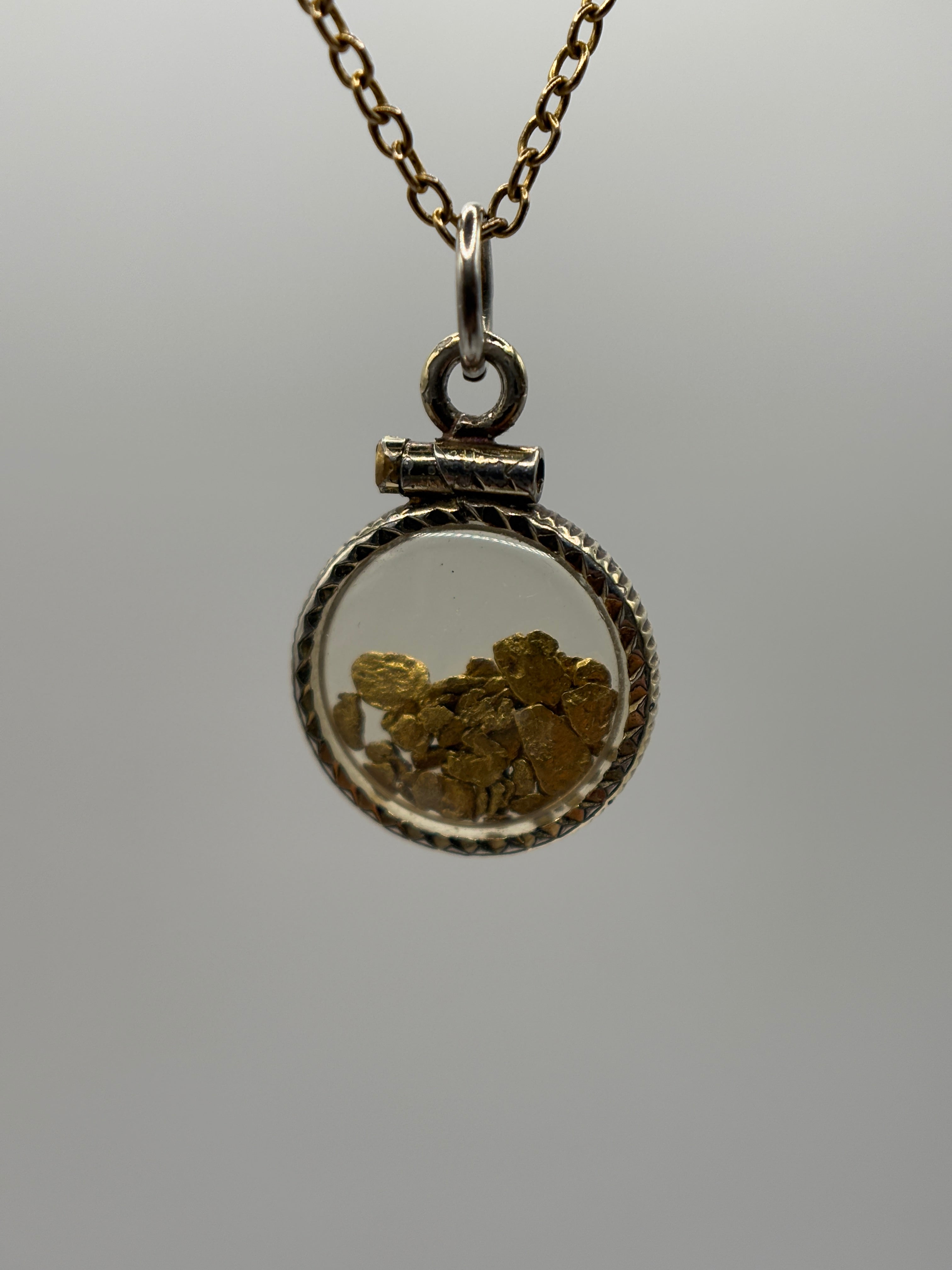 Collier Shaker en Or Laminé 22 carats Rare