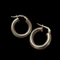 Sterling Silver Hollow Hoops