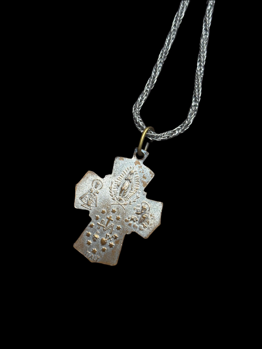Turquoise Blue Cross Pendant