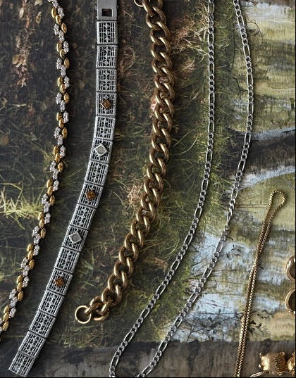 Heavy Rolled Gold Curb Bracelet