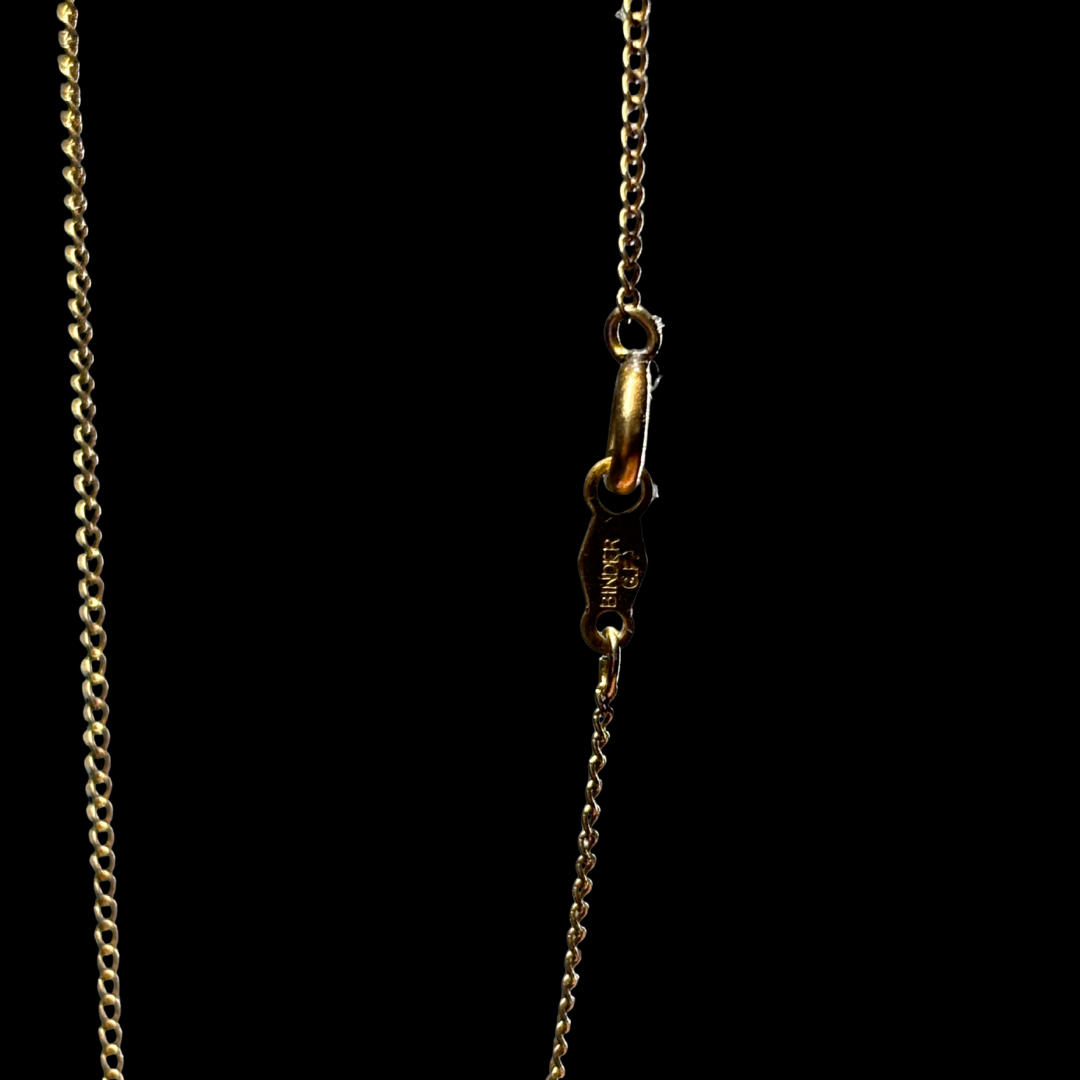 Gold Filled Floral Filigree Cubic Zirconia