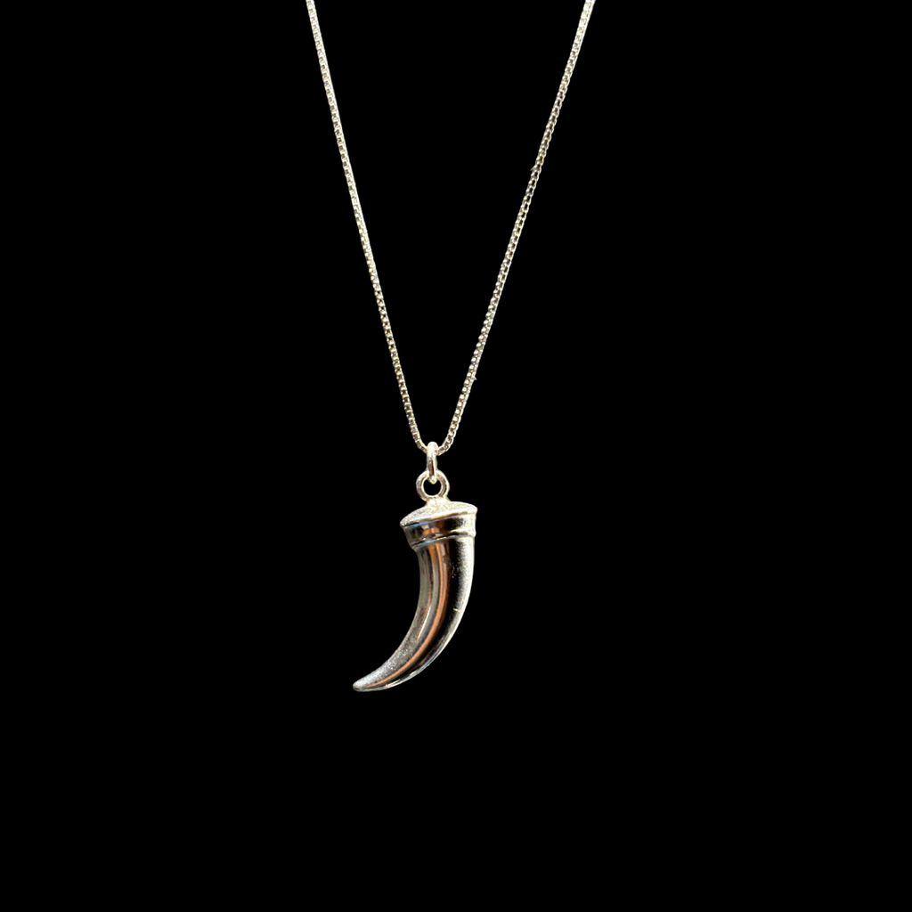 Sterling Silver Fang Necklace