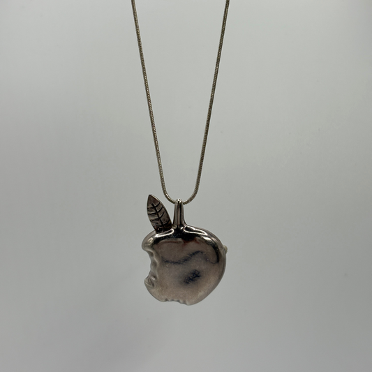 Sterling Taxco Apple Brooch/Pendant Necklace