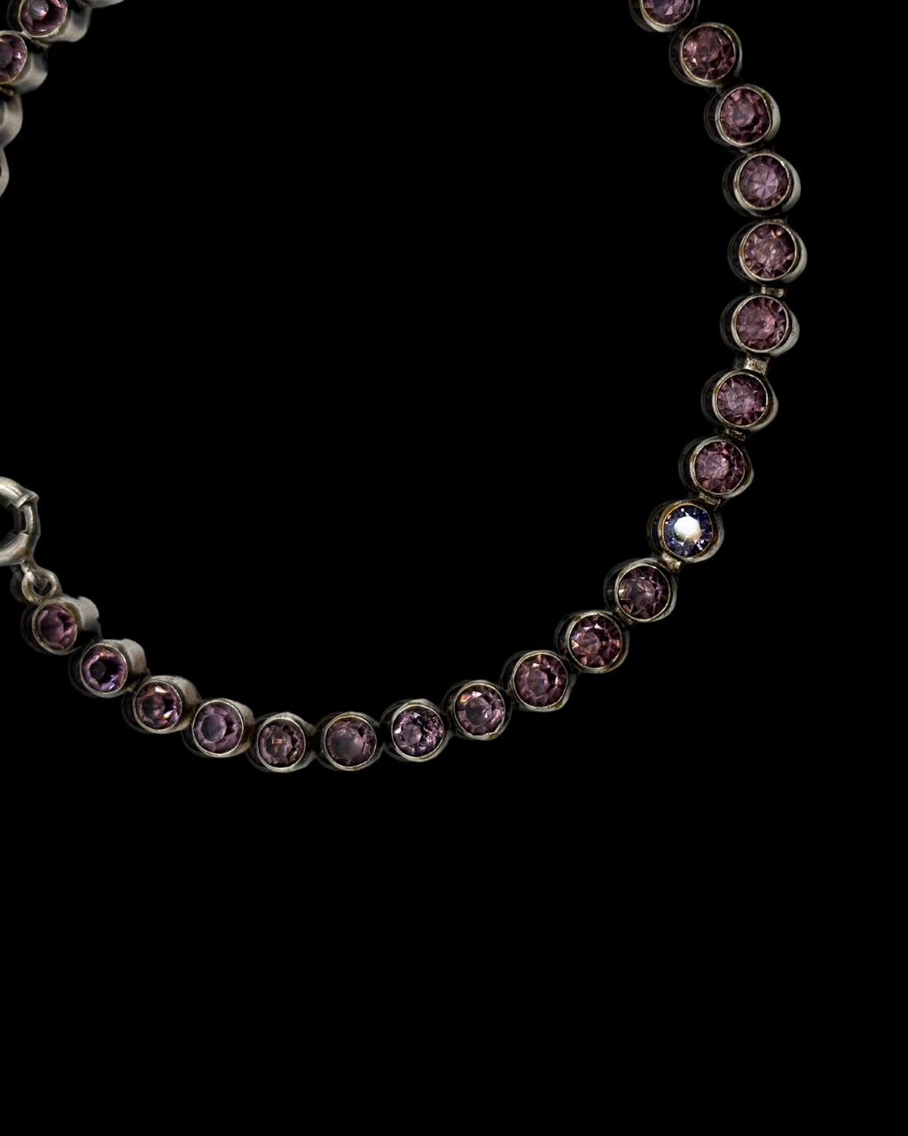 Sterling Amethyst Tennis Bracelet