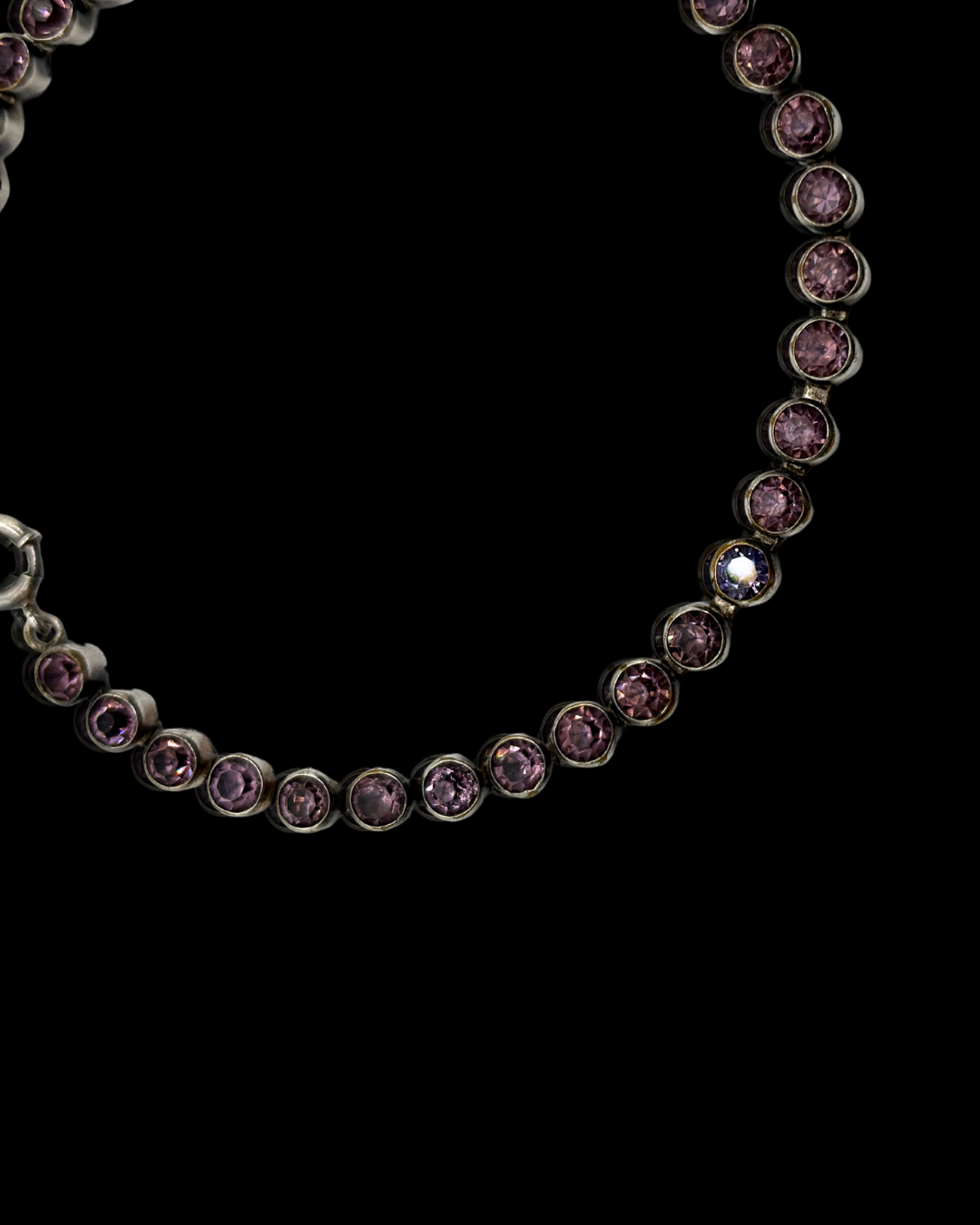 Sterling Amethyst Tennis Bracelet