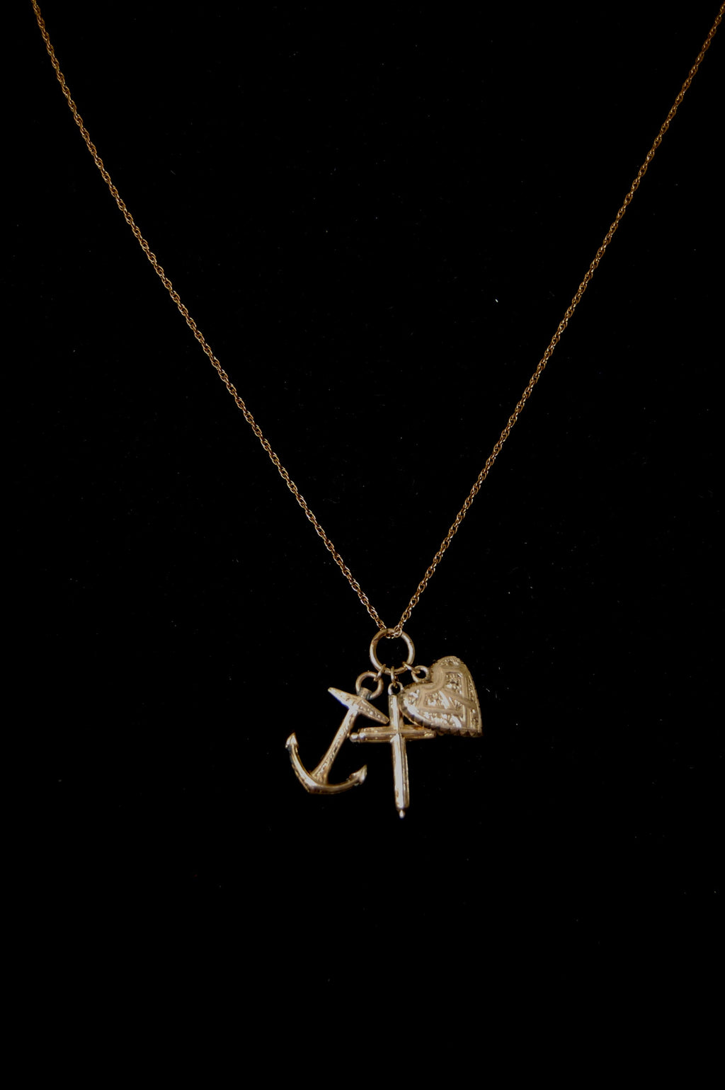 14KT Gold-filled Faith, Hope, & Love Pendant