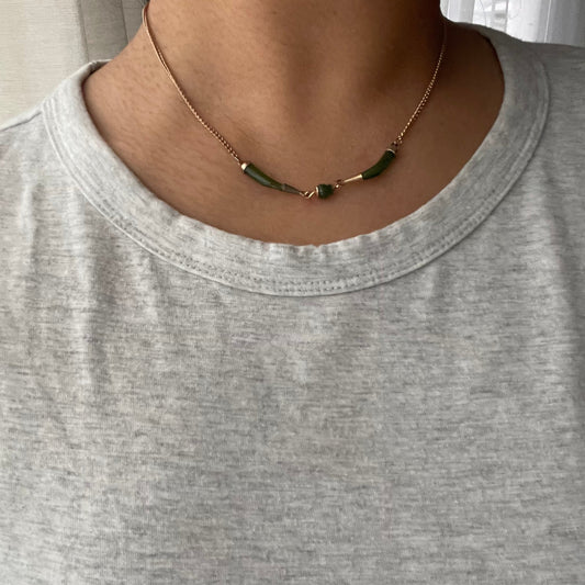 Jade Tusks Choker
