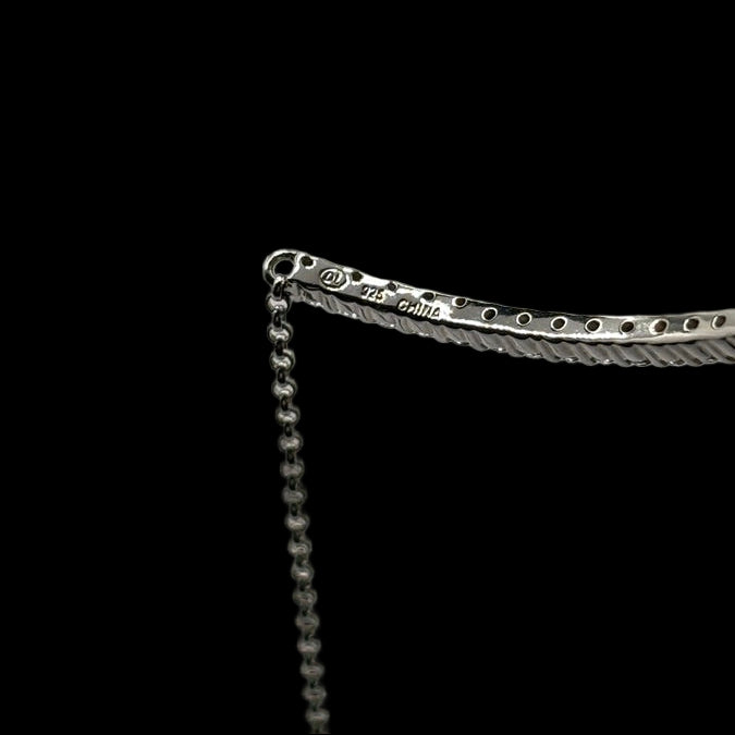 Sterling Moissanite Half Eternity Bracelet
