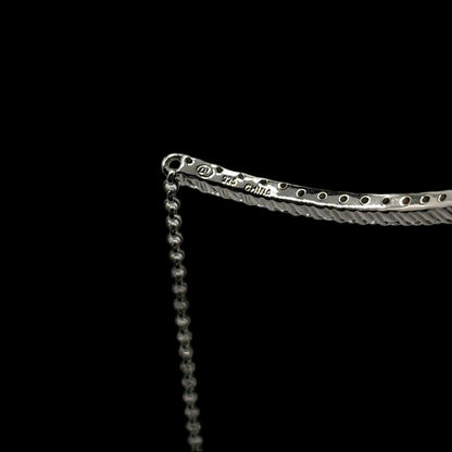 Sterling Moissanite Half Eternity Bracelet