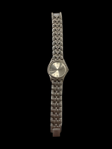 "N" Silver Analog Watch