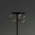 925 & Gold-filled Interlocked Hoops