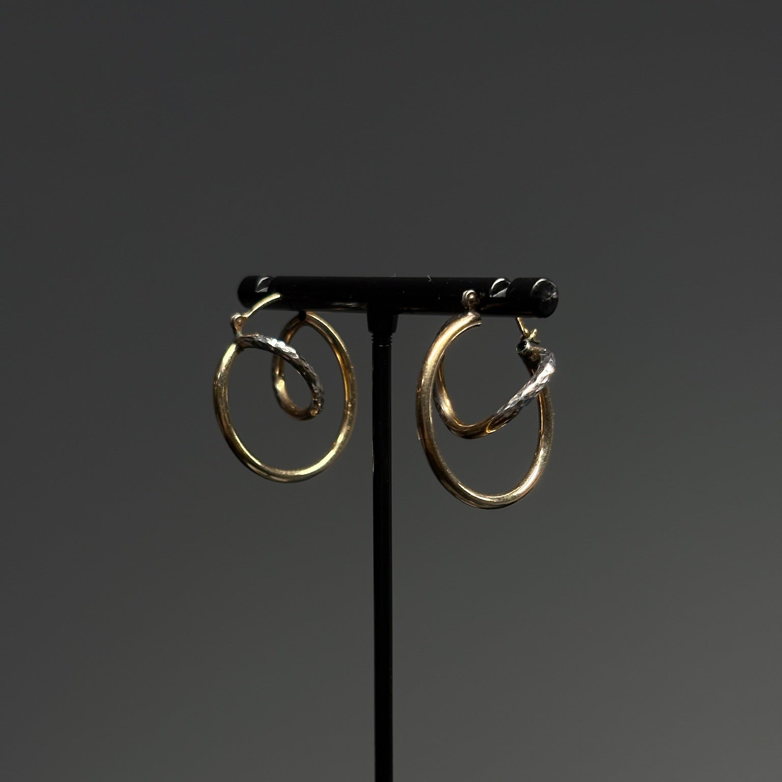925 & Gold-filled Interlocked Hoops