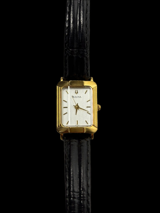 Gold Bulova Tank Watch