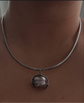 Médaillon accordéon vintage en argent sterling