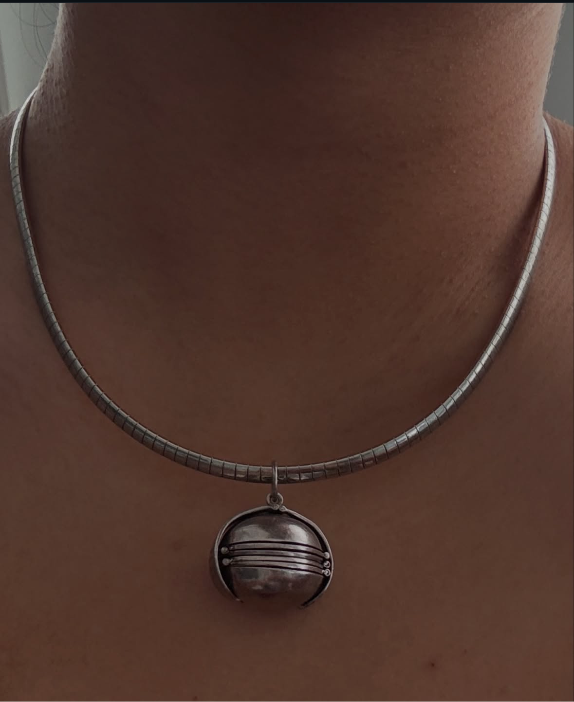 Vintage Sterling Accordion Locket