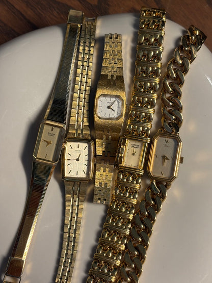 Vintage Gold Dainty Mechanical Seiko