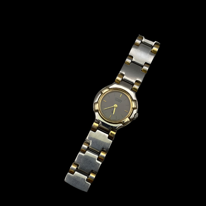 Two-tone Citizen Grey Analog Watch