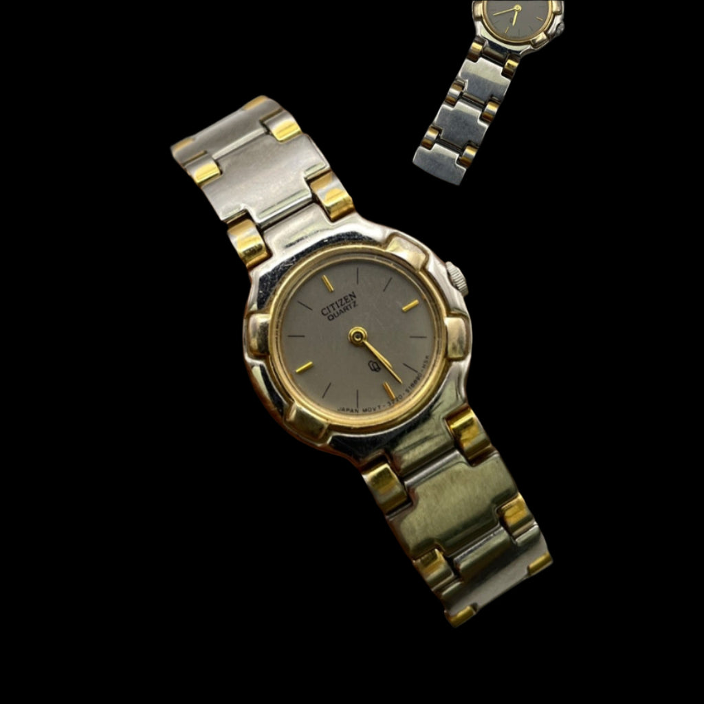 Two-tone Citizen Grey Analog Watch
