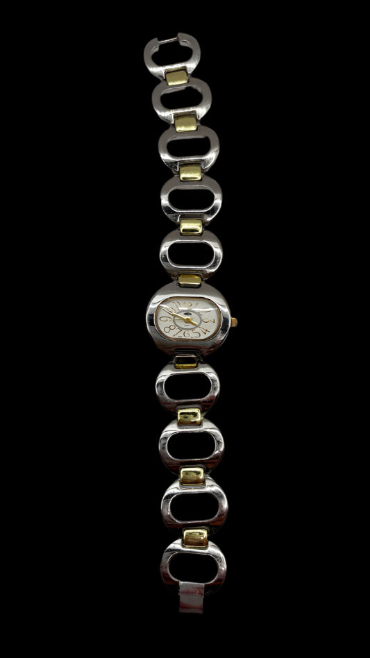Oval Timezone Two-tone Watch