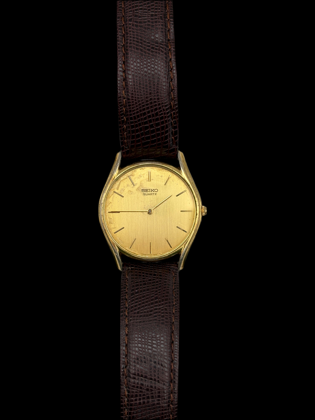 Men's Seiko Analog Gold Plated Watch
