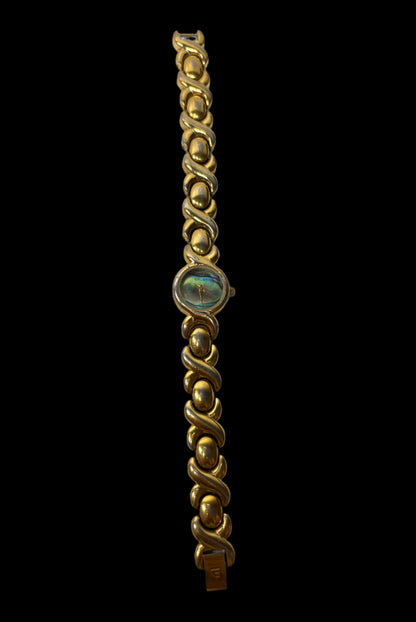 Gruen Abalone Dial Gold Watch