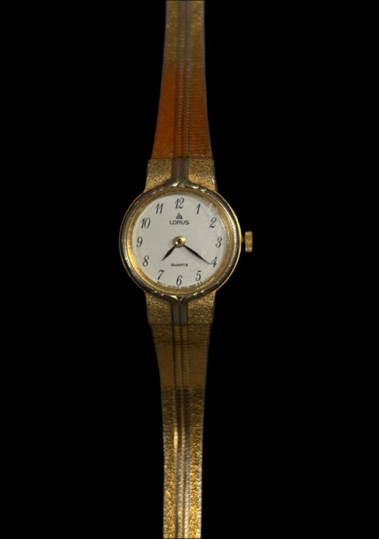 Gold Lorus Analog Cocktail Watch