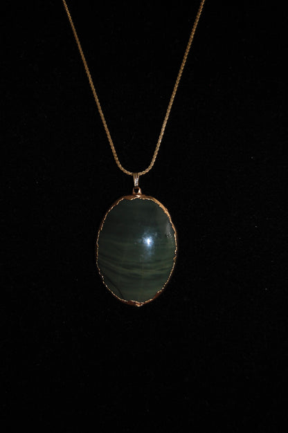 Gold-filled Jade Pendant Necklace