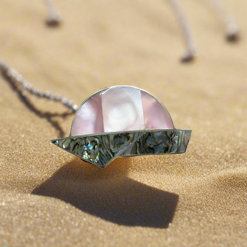 925 Abalone Brooch/Pendant