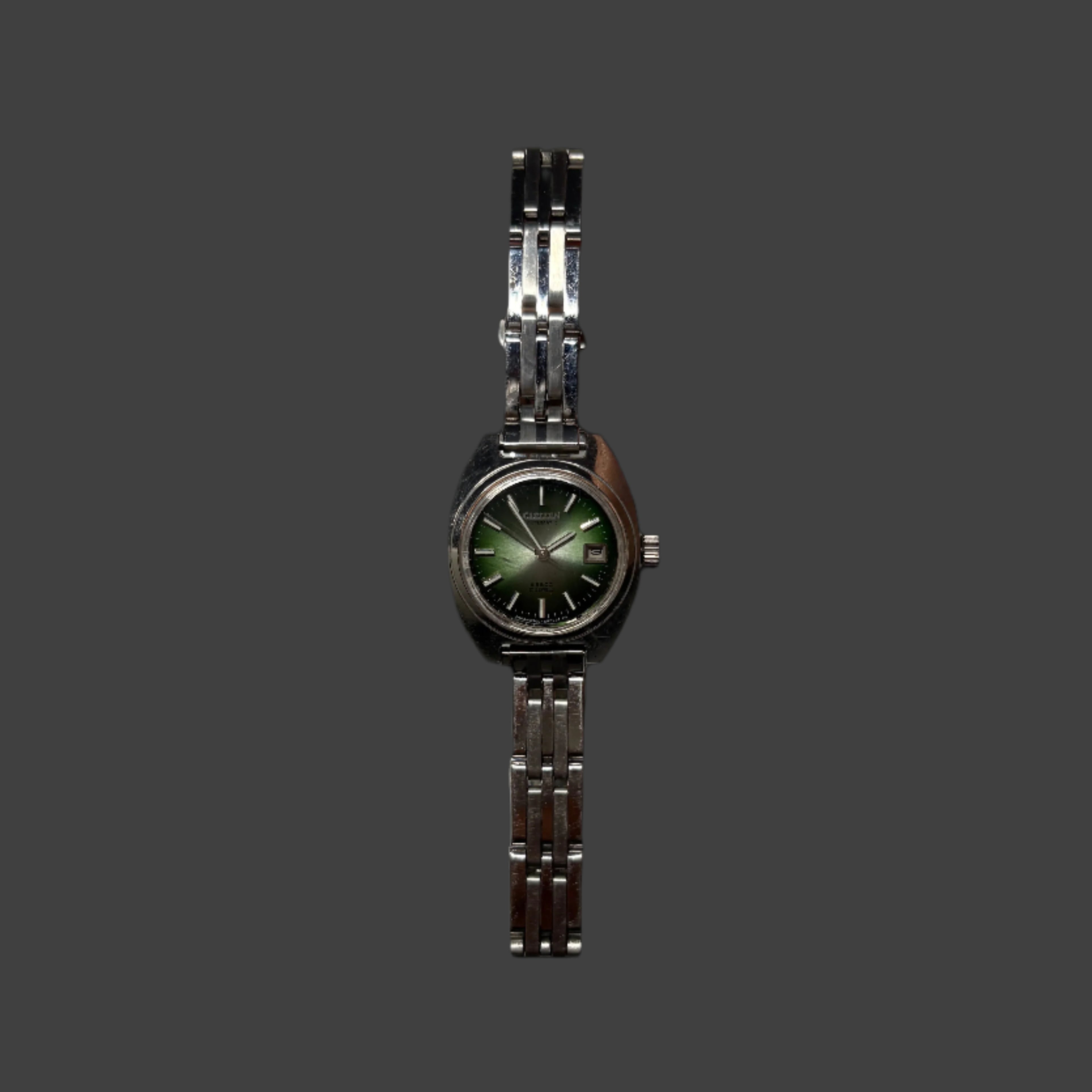 Citizen Green Dial Day Date Watch