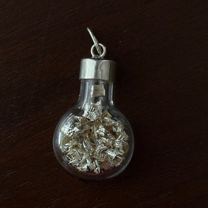 Sterling Glass Shaker Pendant