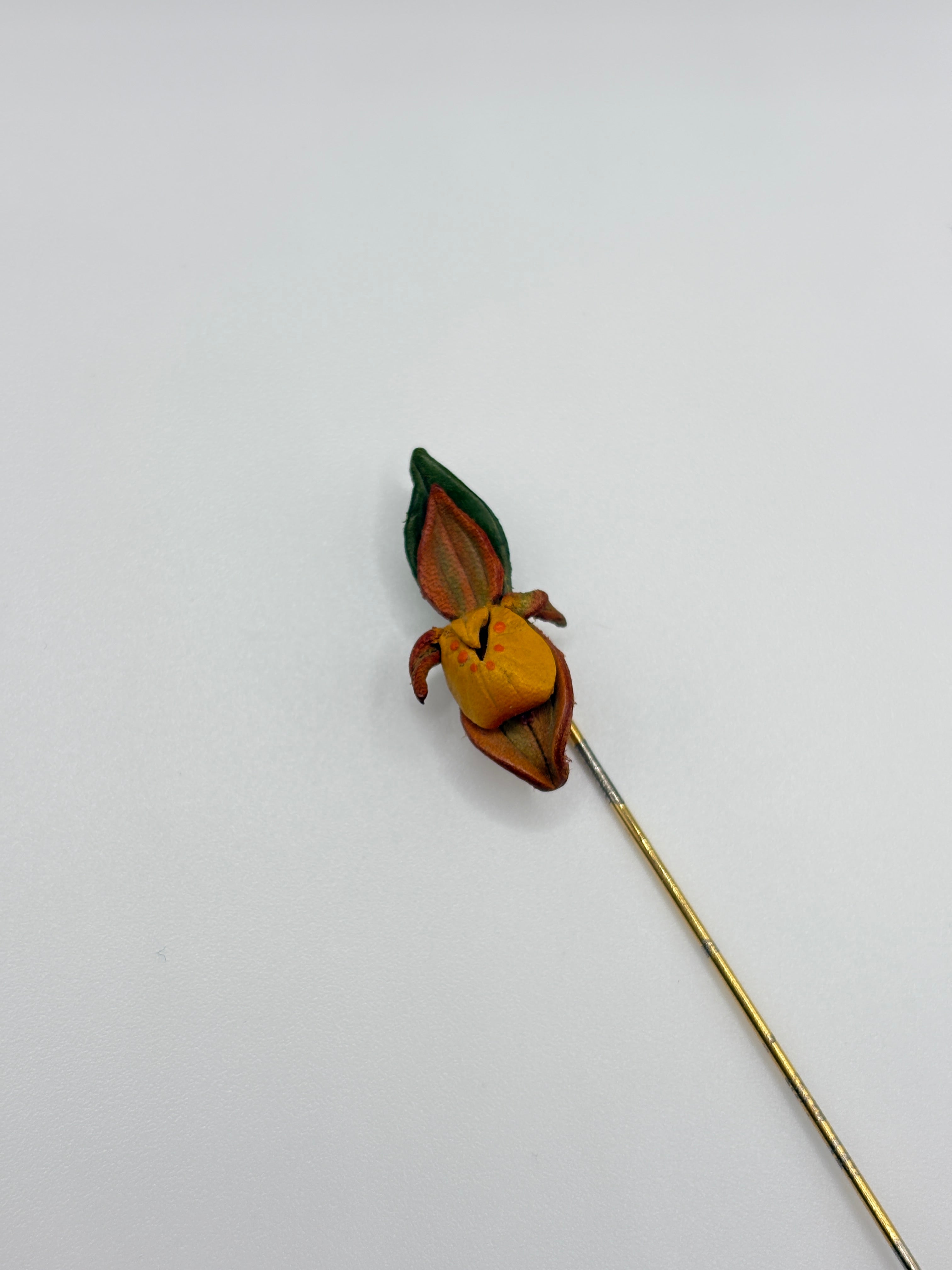 Virgin Slipper Flower Pin