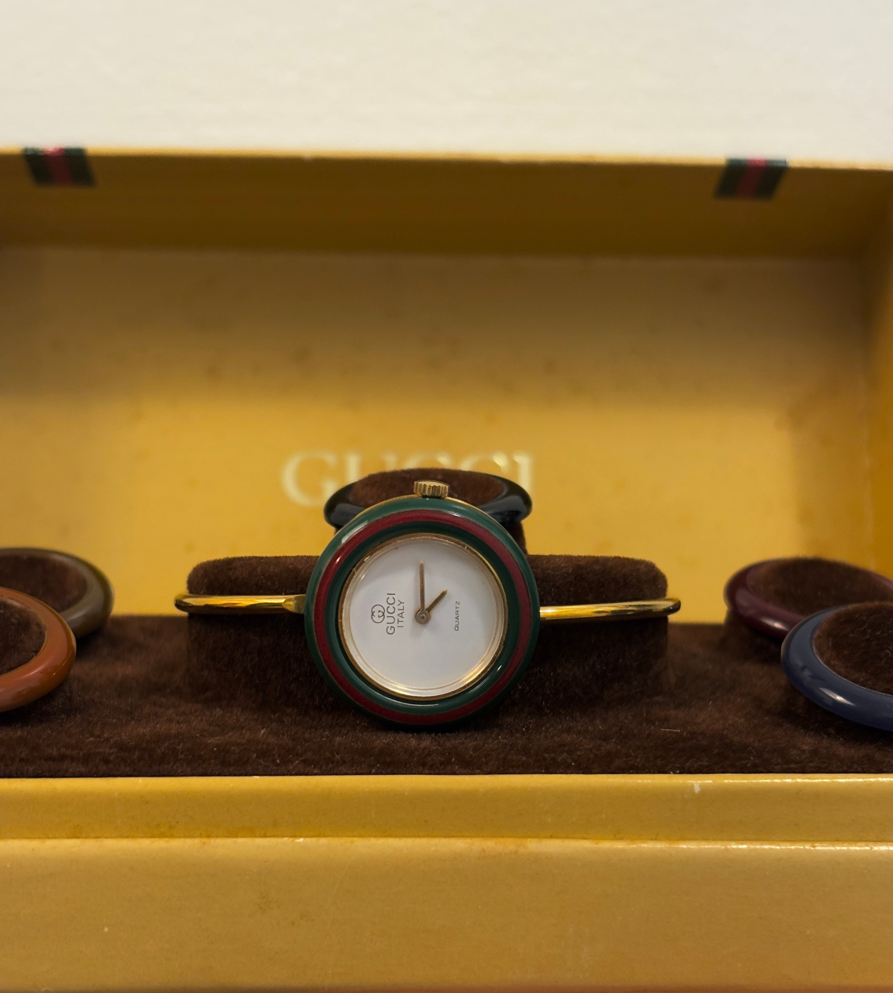 Rare Early Model Gucci Interchangeable Bezel
