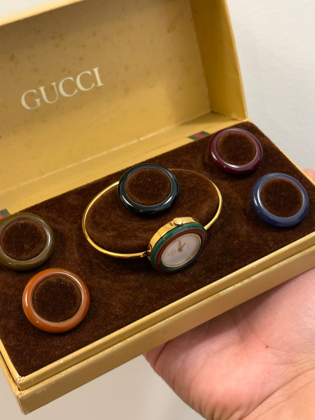 Rare Early Model Gucci Interchangeable Bezel
