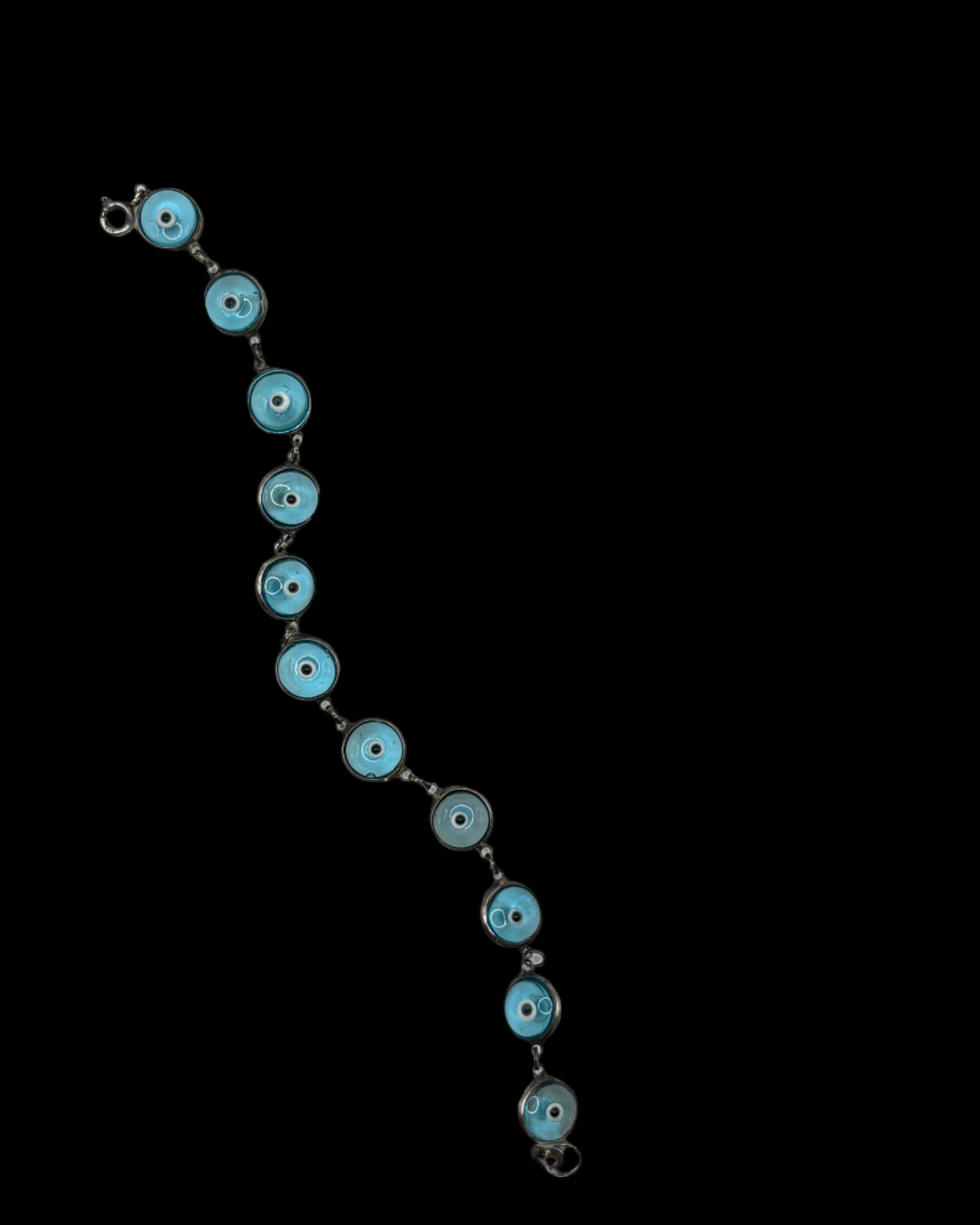 Sterling Silver Evil Eye Bracelet