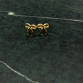 Gold-tone Bow Stud Earrings