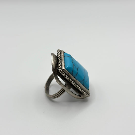 Blue Howlite Ring