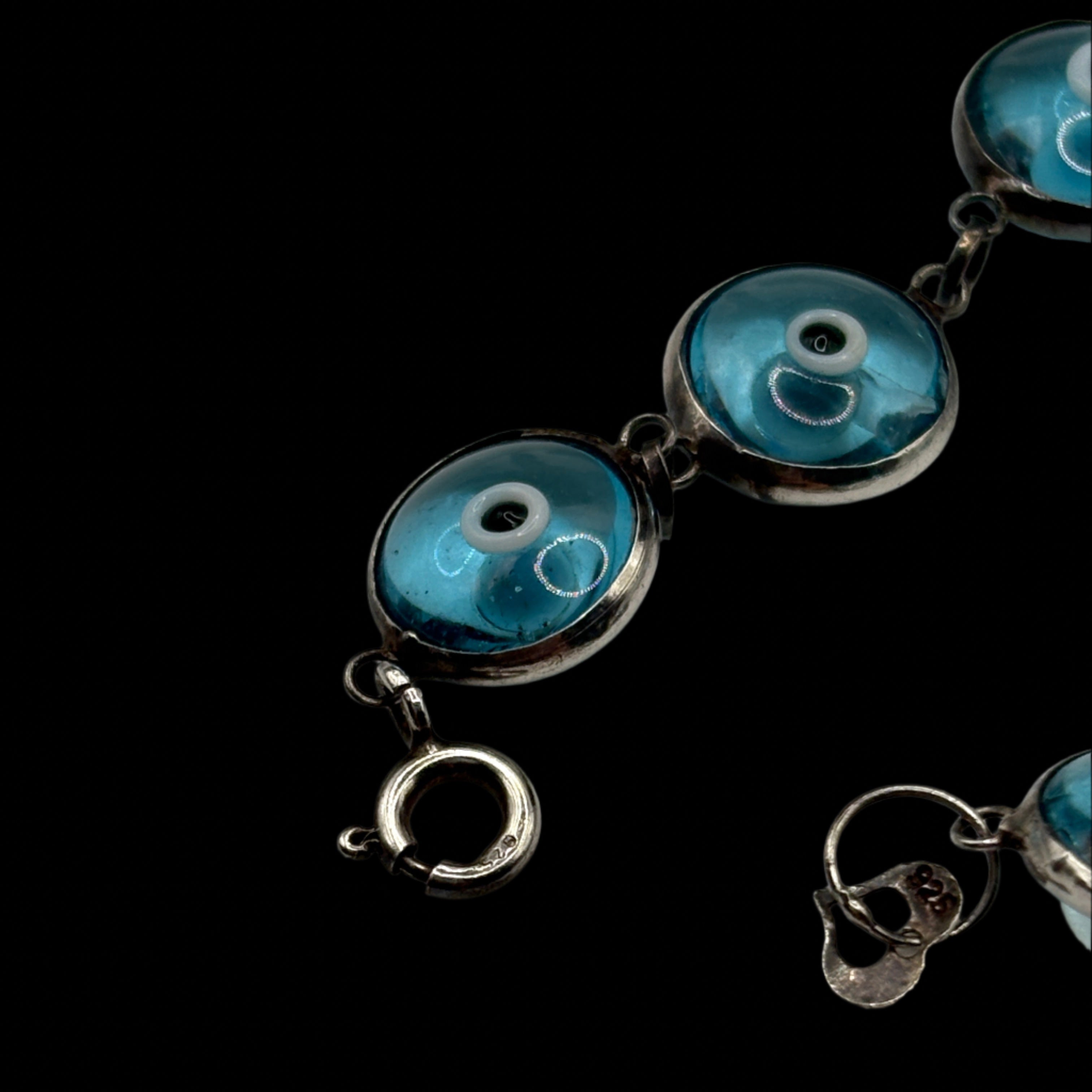 Sterling Silver Evil Eye Bracelet