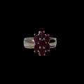 925 Ruby Cluster Ring