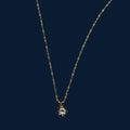 Collier solitaire en oxyde de zirconium