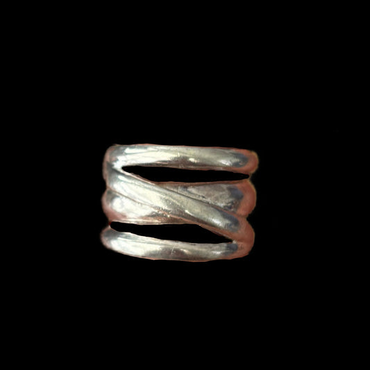 925 Twisted Stacker Ring