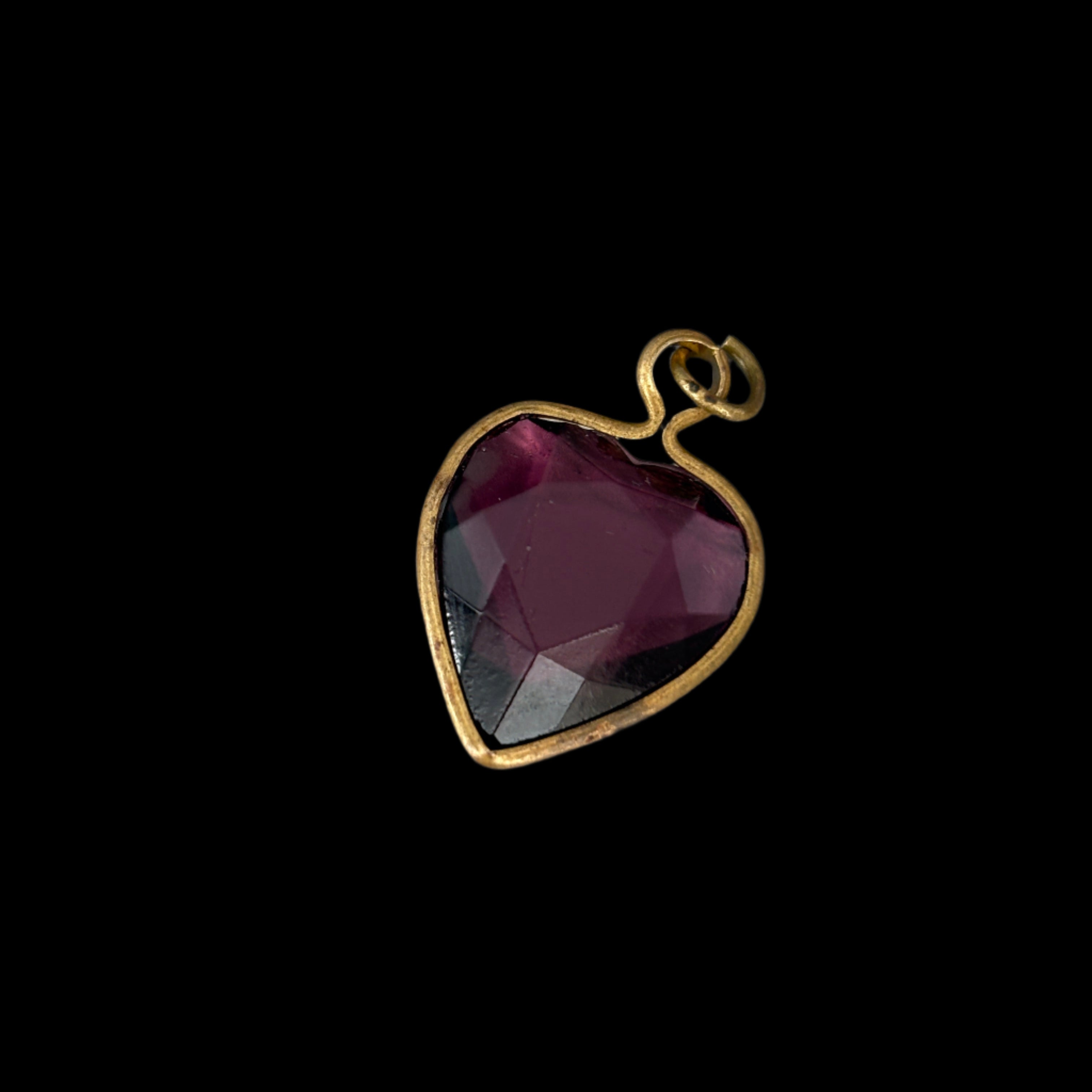 Gold Filled Amethyst Paste Pendant